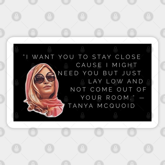 Tanya McQuoid White Lotus Quotes Magnet by Live Together